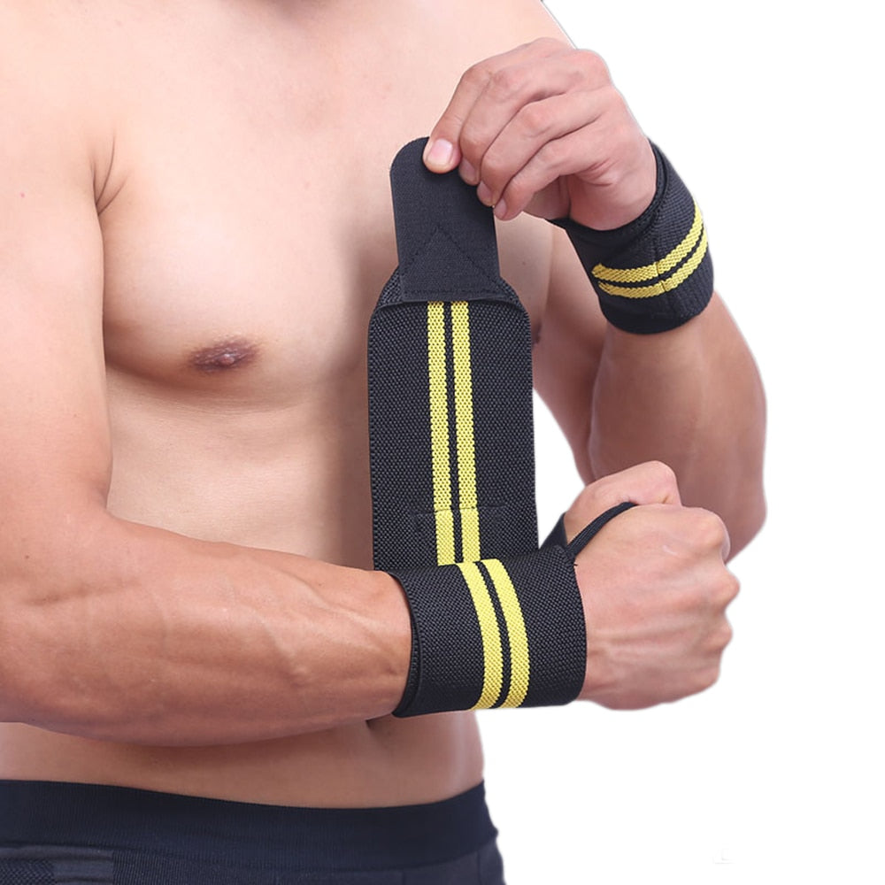 Pro Weight Lifting Wrist Wraps - Heavy Duty Support Brace for Gym, Fitness & Strength Training - Premium Wristband Protector