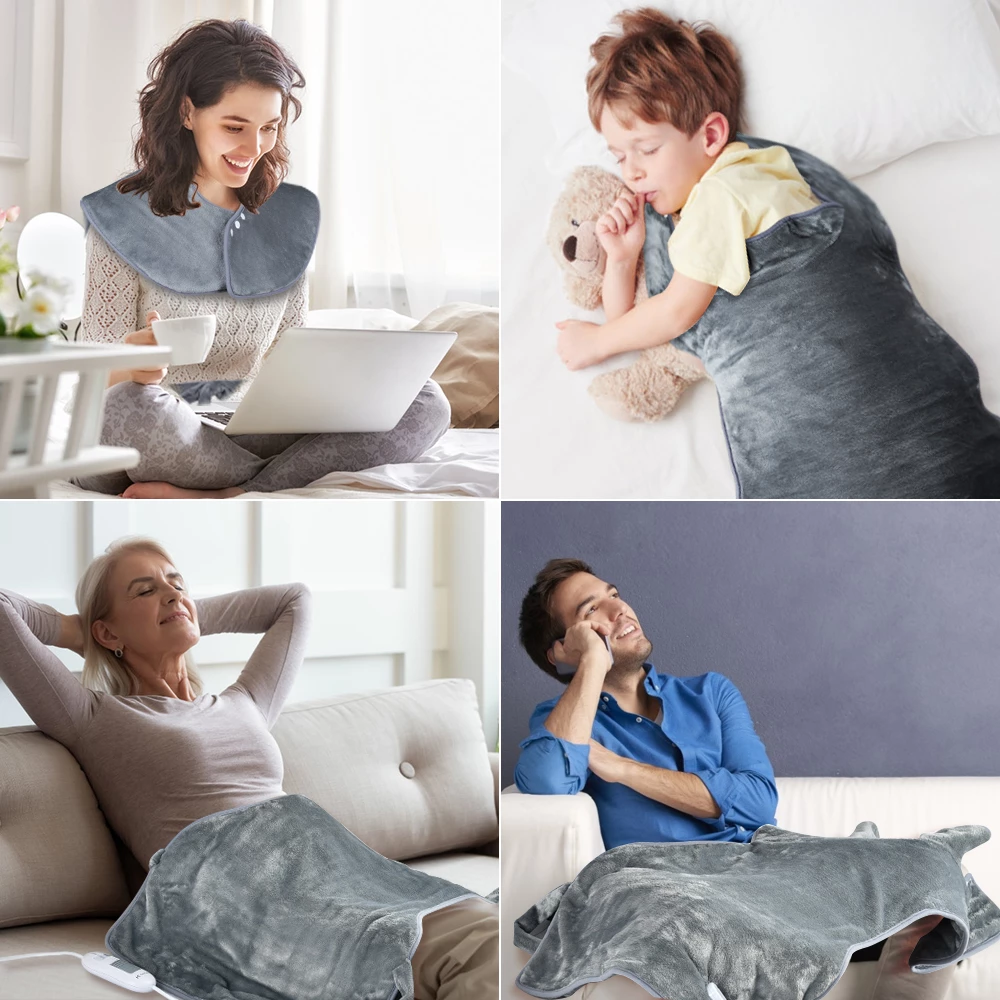 Electric Heating Pad Heated Shawl for Shoulder and Neck Heating